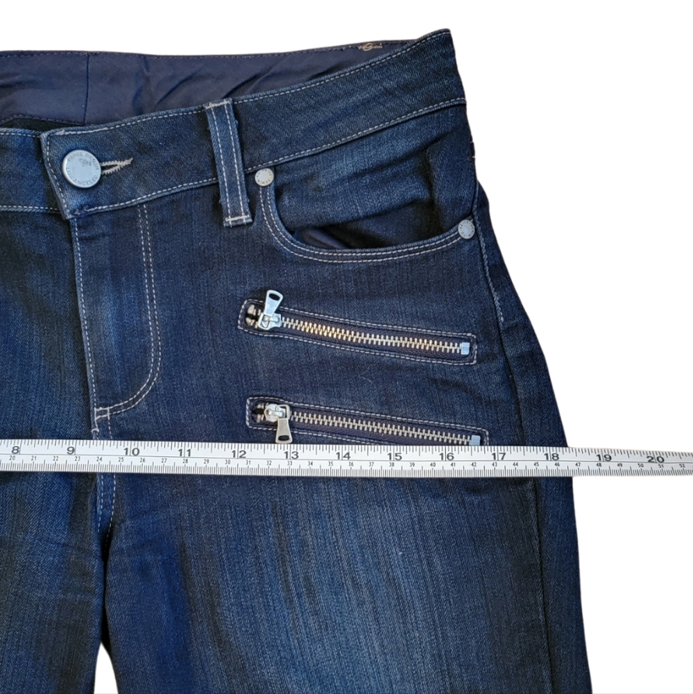 Paige Edgemont Jeans - Dark Blue Skinny Jeans - Picture 4 of 14